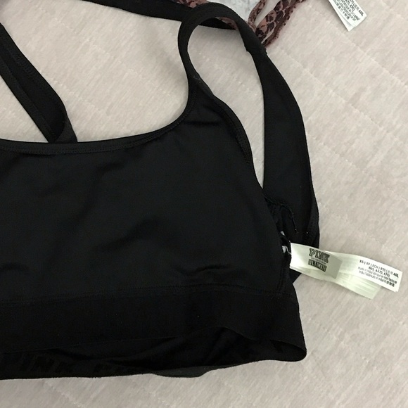 Stylish Women's Sport Bras - Black and Black/Mauve - Picture 5 of 6